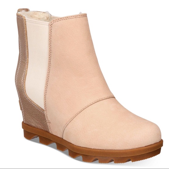 New Sorel Joan of Arctic Chelsea Wedge Lux Booties - Picture 3 of 16